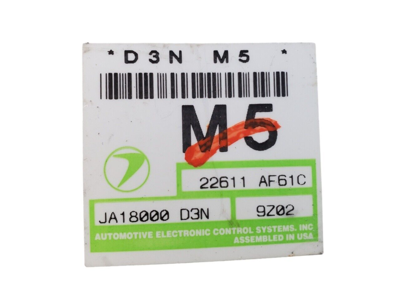 2000 SUBARU LEGACY OUTBACK ELECTRONIC ENGINE CONTROL MODULE ECU 22611-AF61C 00