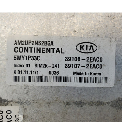 OEM 2012 Kia Soul ECM ECU Engine Computer Module 39106-2EAC0