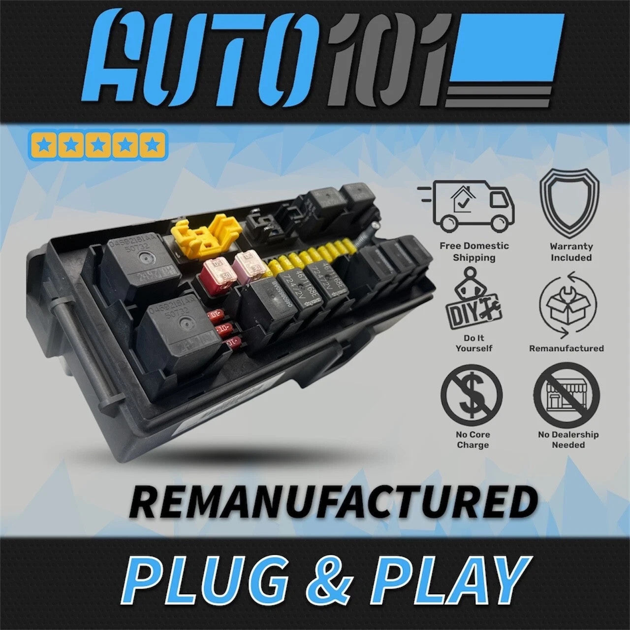 2004 - 2005 Dodge Durango OEM Rebuilt TIPM Fuse Box 04692013 PLUG&PLAY