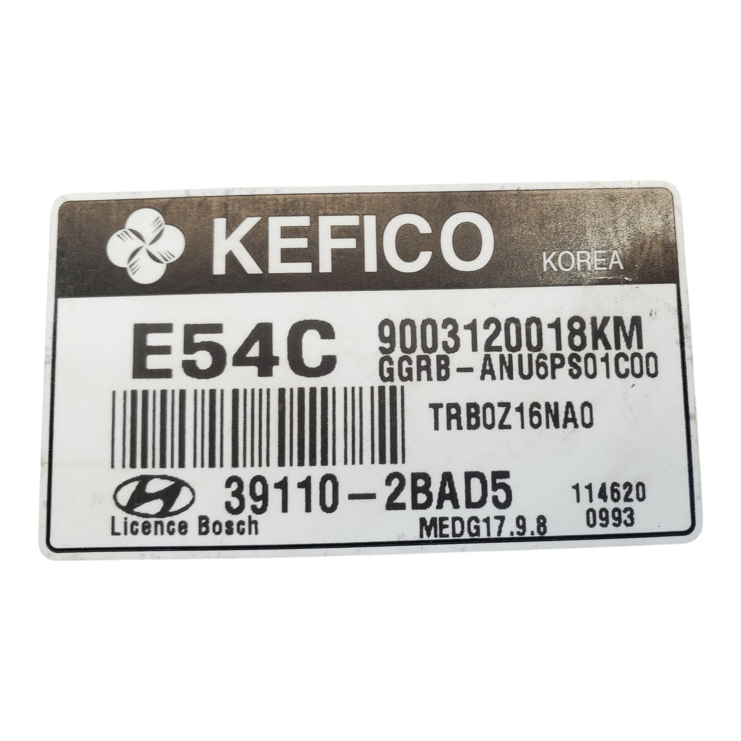 12-14 Accent 39110-2BAD5 Computer Brain Engine Control ECU ECM EBX Module
