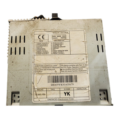 05-08 Suzuki Forenza CD Player Stereo Radio Unit AGC6380JA