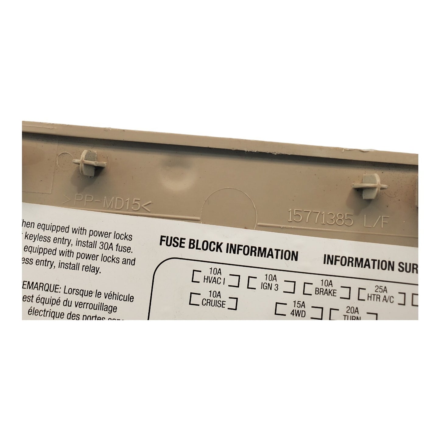 ✅00 01 02 03 04 05 06 Yukon, Sierra, Tahoe Left Dash Fuse Panel Cover 15771385