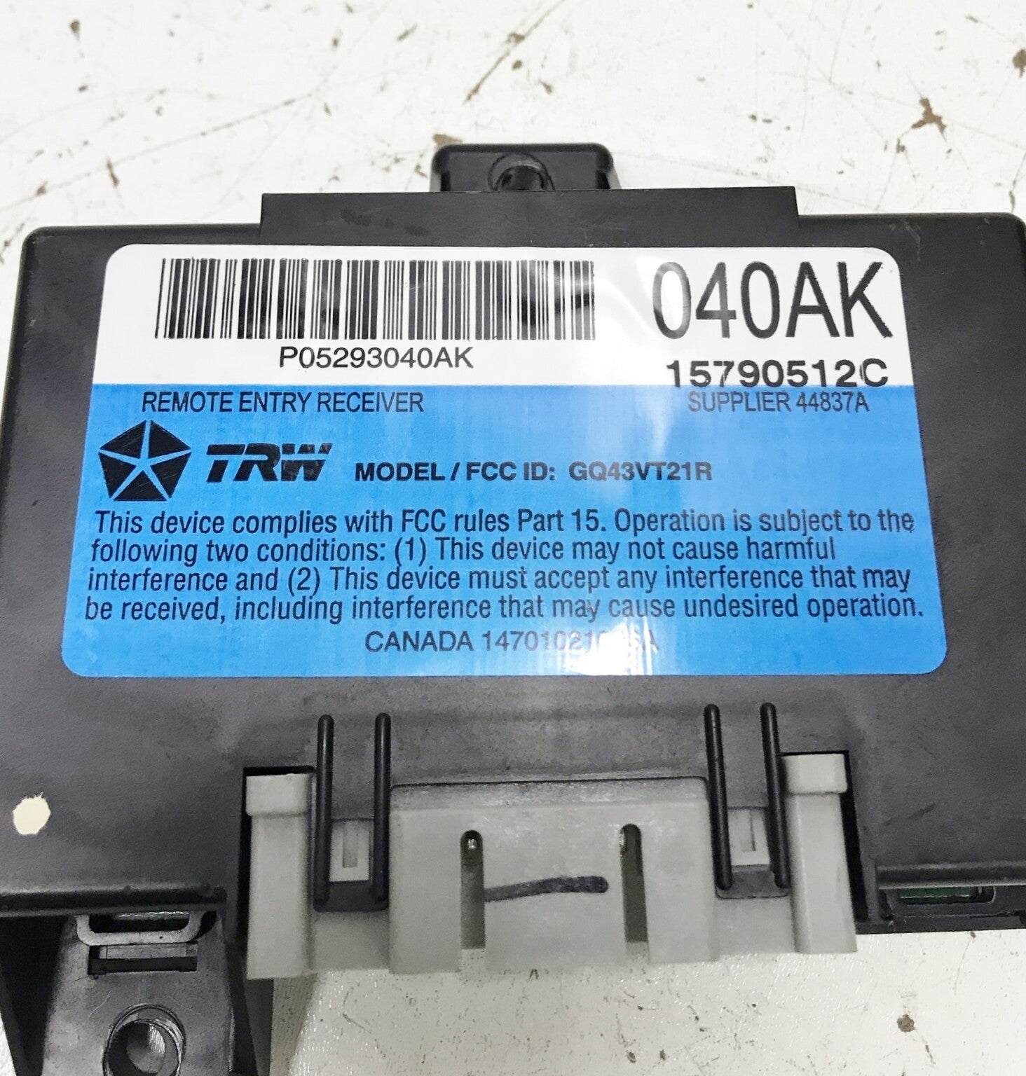 ✅ 2002 02 Dodge Neon Chassis Door Keyless Entry P05293040AK