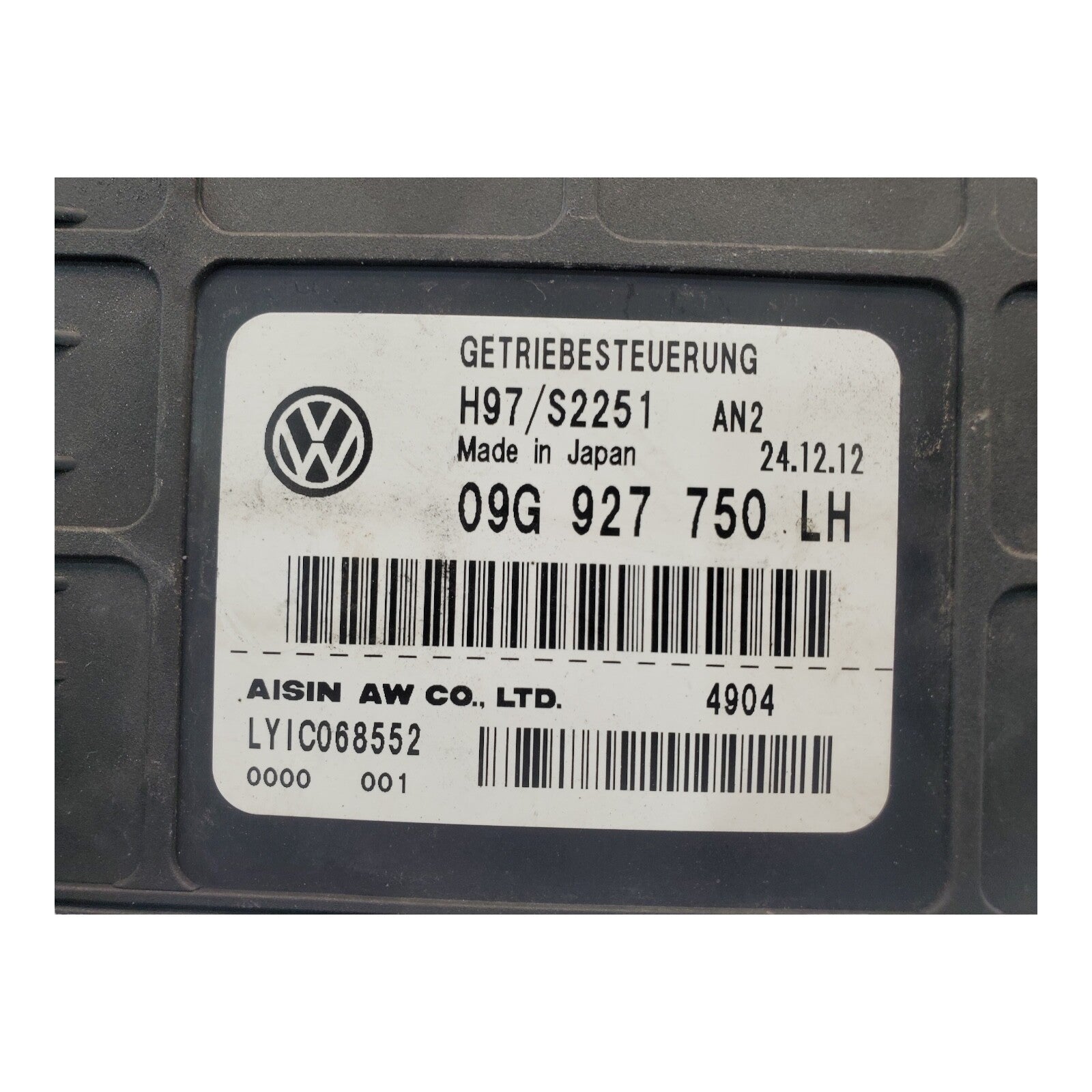 ✅11-16 Volkswagen 09G 927 750 LH TCM Transmission Computer Control Module