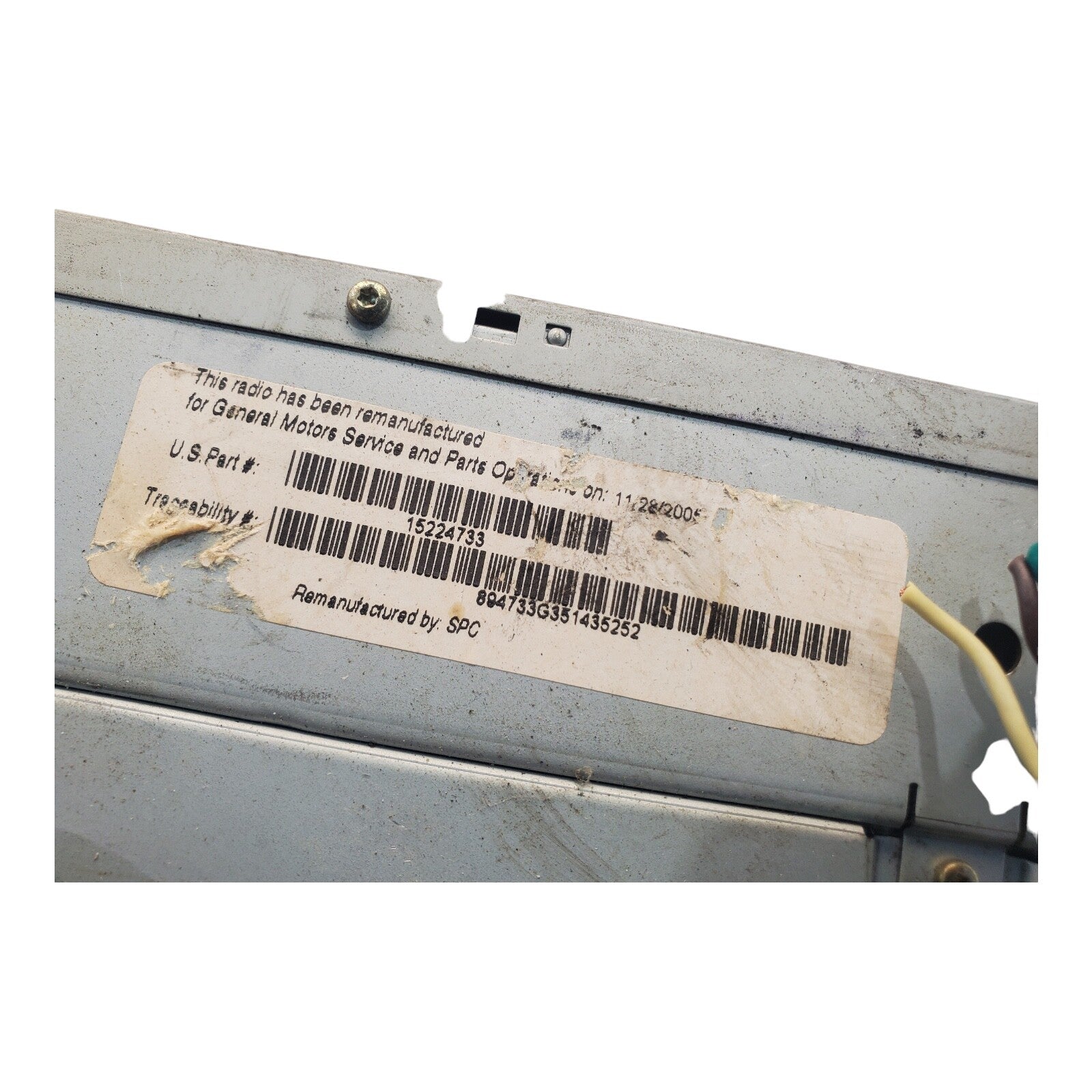 05-07 CHEVROLET UPLANDER AM/FM RADIO DISC CD PLAYER 15224733 OEM