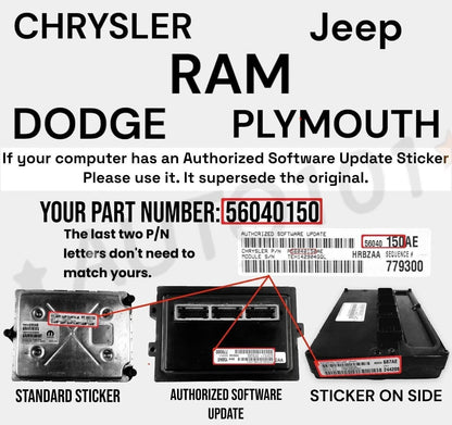 VIN Programmed 2019 Compass 2.2L Engine Computer 68412587 Plug&Play
