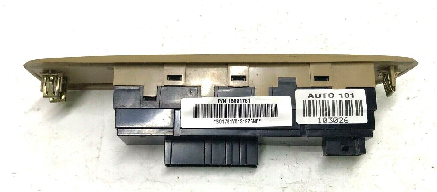 ✅ 02-05 Buick Rainier Envoy Bravada Passenger Power Window Switch 15091761 GM