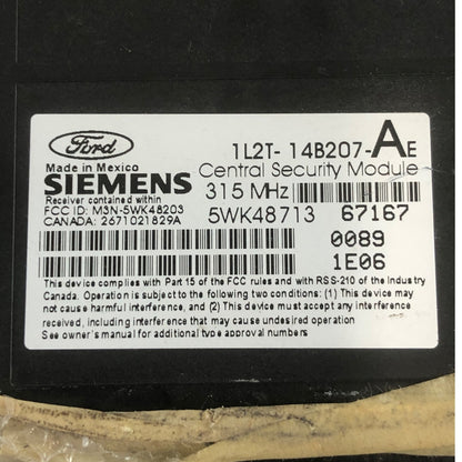 ✅ 02 FORD EXPLORER REMOTE KEYLESS ENTRY MODULE 1L2T-14B207-AE