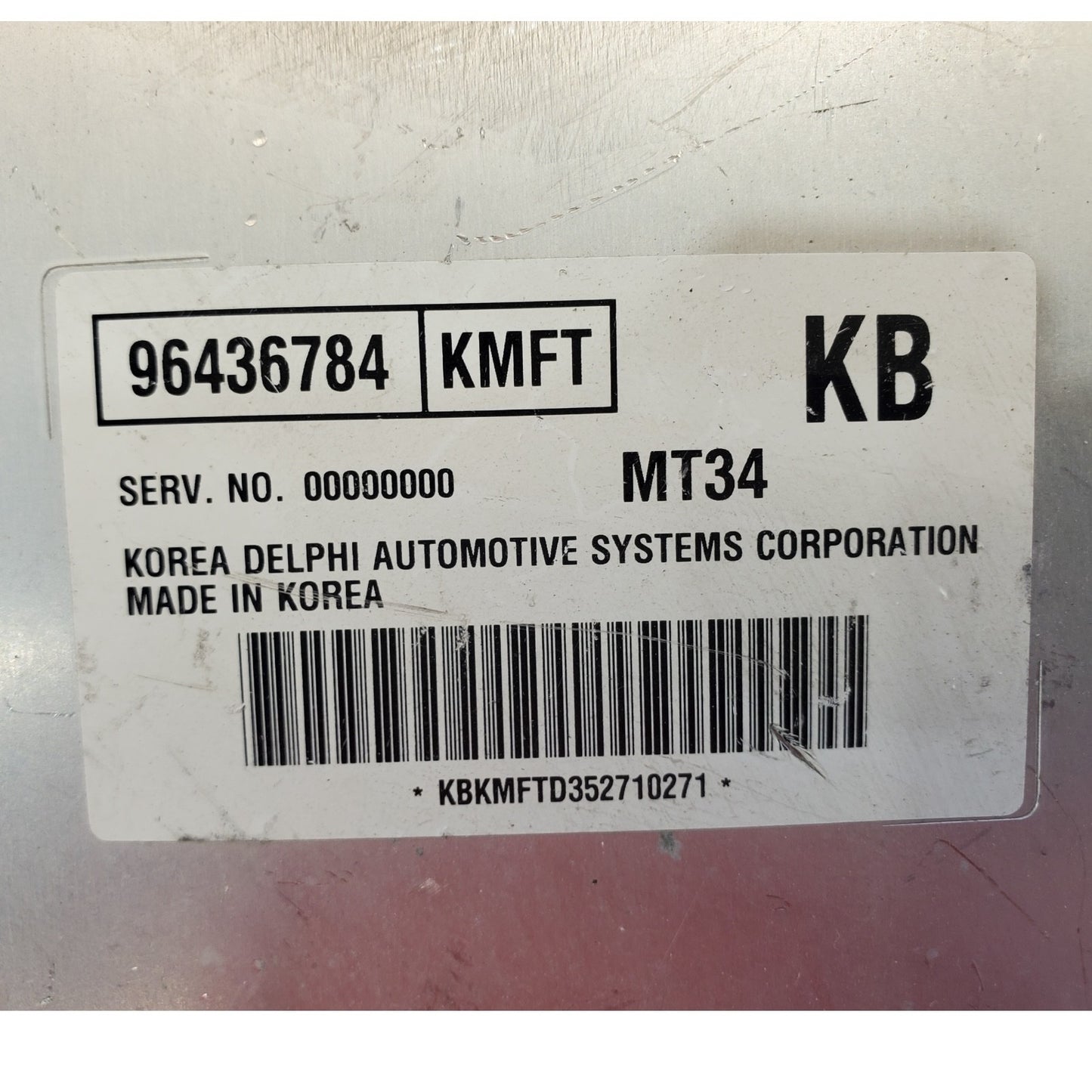 ENGINE COMPUTER CHEVROLET AVEO 2006 96436784 KMFT AT PCM ECM ECU OEM