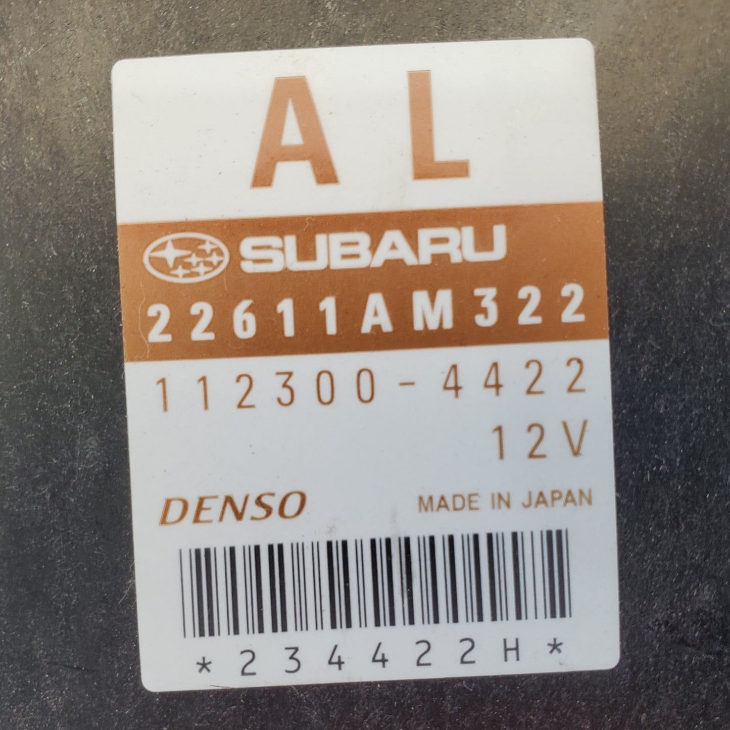 SUBARU FORESTER  ECM ECU COMPUTER 22611AM322