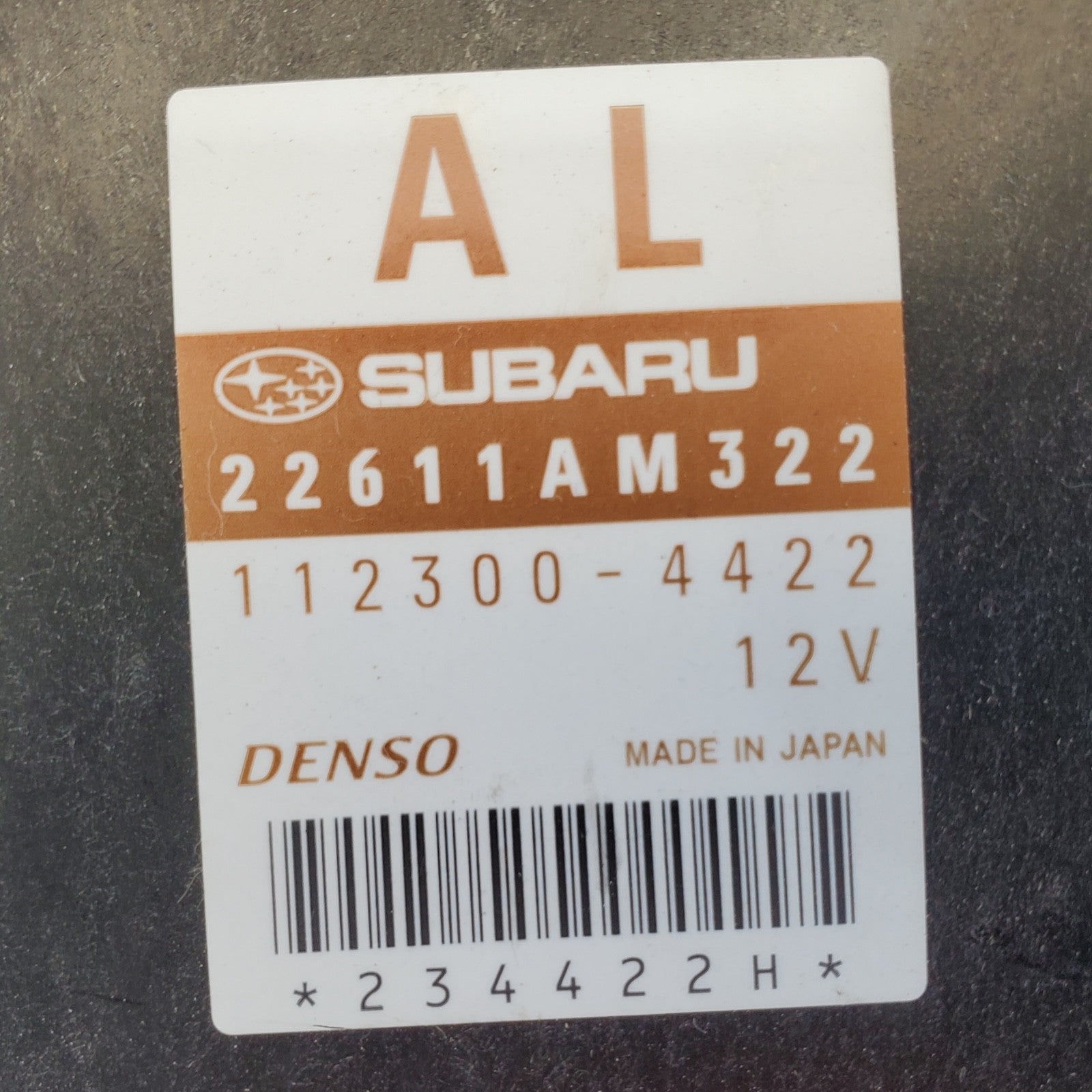 SUBARU FORESTER  ECM ECU COMPUTER 22611AM322