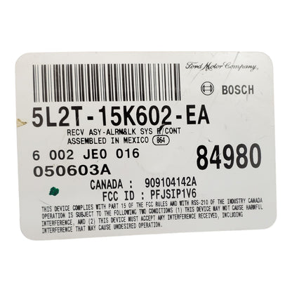 ✅ 05 FORD EXPLORER Anti Theft Keyless Entry Module 5L2T-15K602-EA OEM