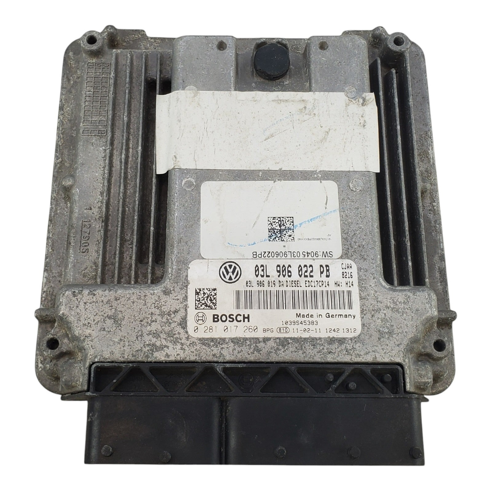 2008-2009 VOLKSWAGEN JETTA 2.0L TDI  DIESEL Ecm Control Module 03L906022KT