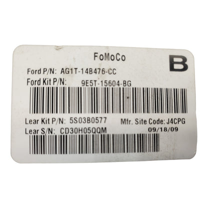 10-12 Ford Fusion Multifunction Control Module AG1T-14B476-CC