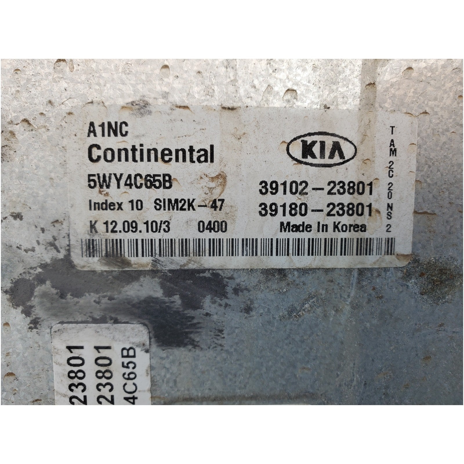ENGINE COMPUTER KIA SOUL 2011 39180-23801 39102-23801 2.0L AT PCM ECM ECU OEM