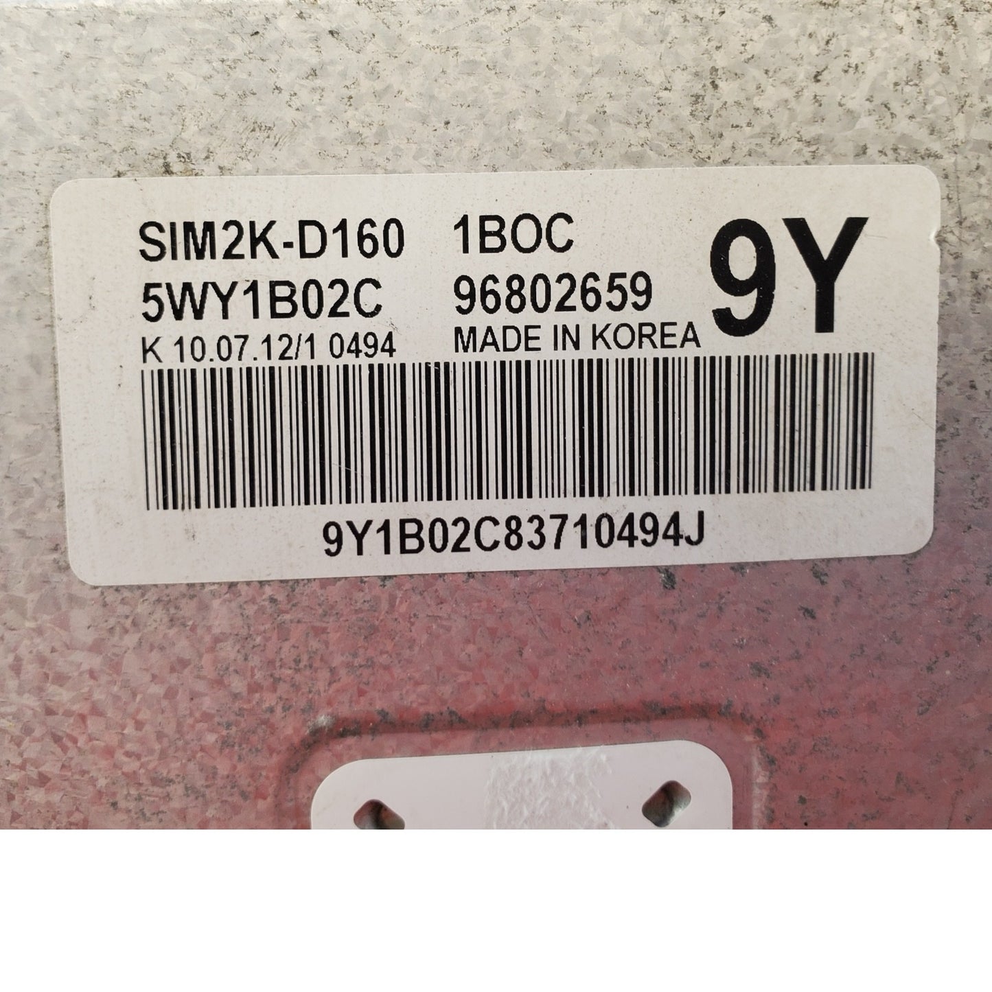 ECU 5WY1B02C SIM2K-D160 Chevrolet Epica X25D1 2.5 Automatic 2008