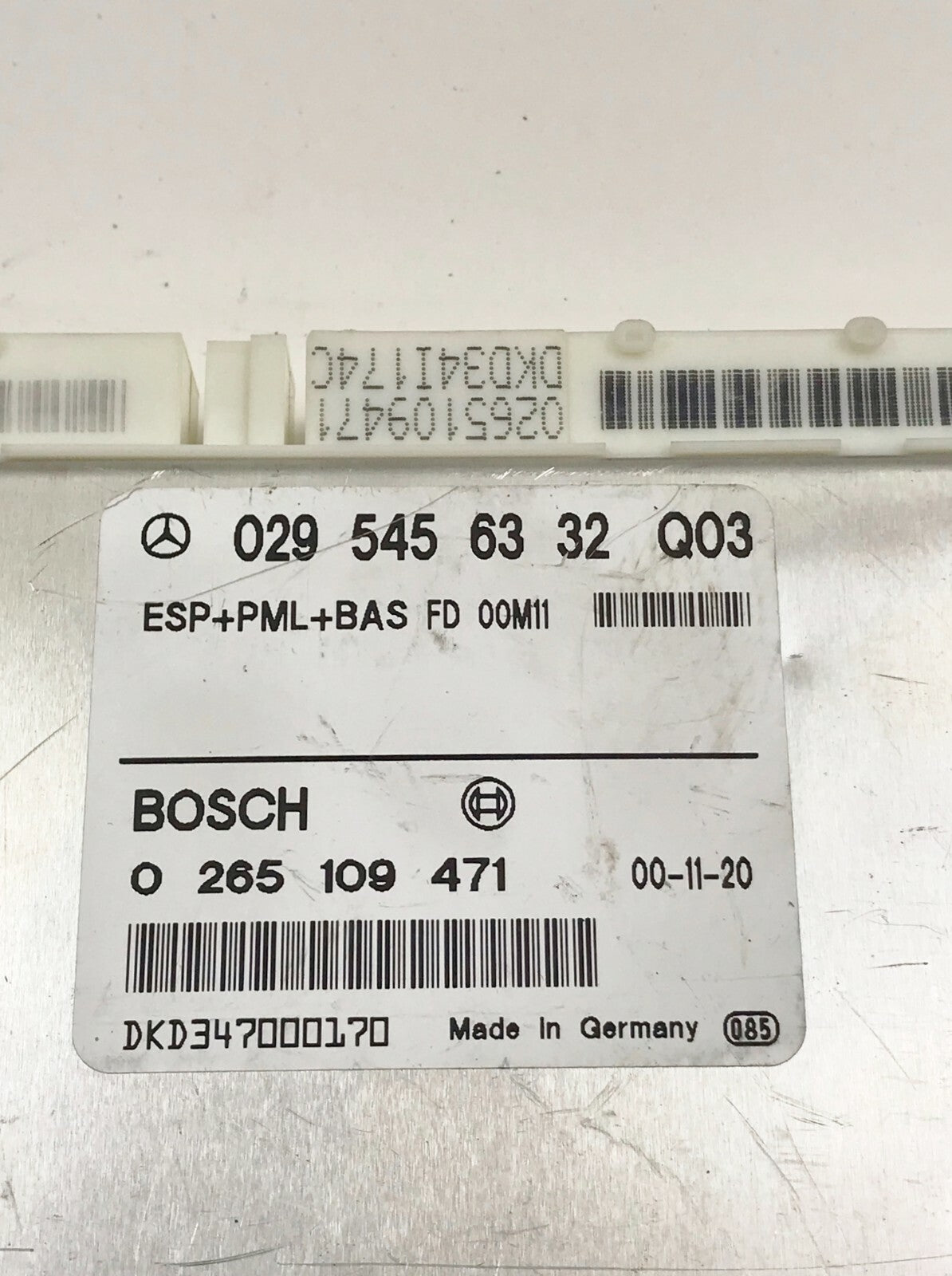 ✅ESP PML BAS Bosch Mercedes-Benz W210 S210 0295456332
