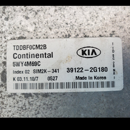 2010 2011 Kia Forte 2.0L L4 Engine Computer Control Module Unit ECU 39122-2G180