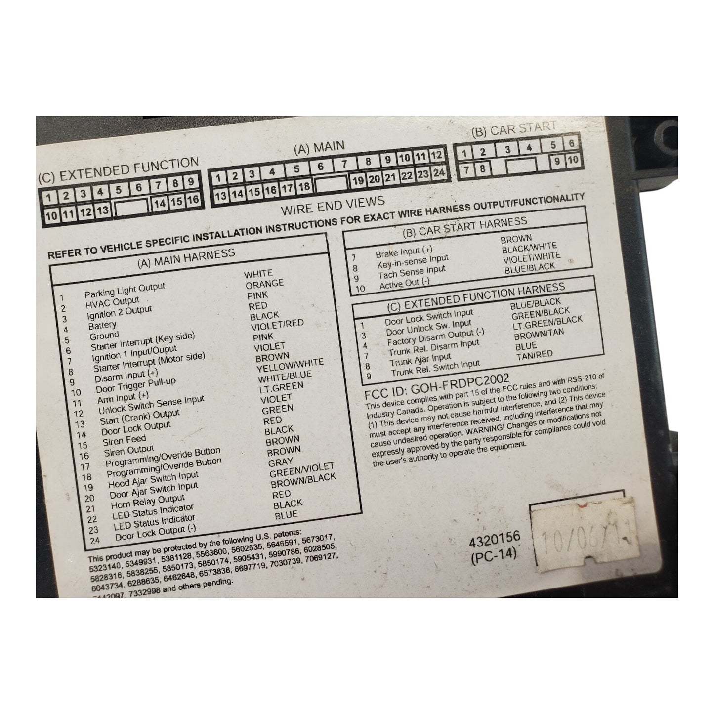 Remote Start Module Fits 01-19 ESCAPE AL2J19G367AA