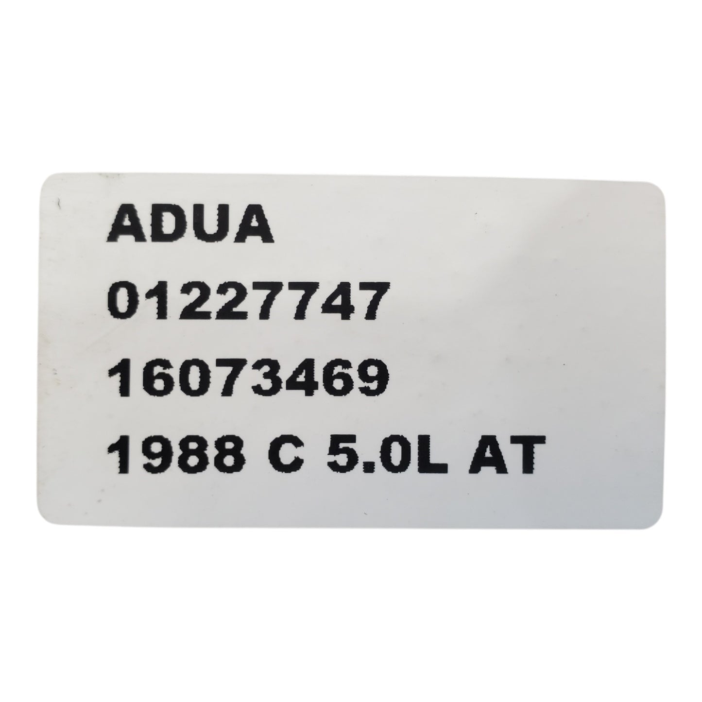 1988 C1500  5.0L TBI ECM Unit 1227747 16073469 AT ADUA