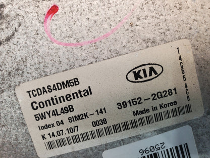 10 KIA FORTE 2.4L CALIF AT ECU ECM COMPUTER 39152-2G281