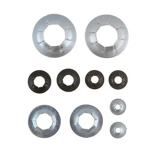 Push Nut Assortment - 2 each 1/8,3/16,1/4,3/8,1/2 In.