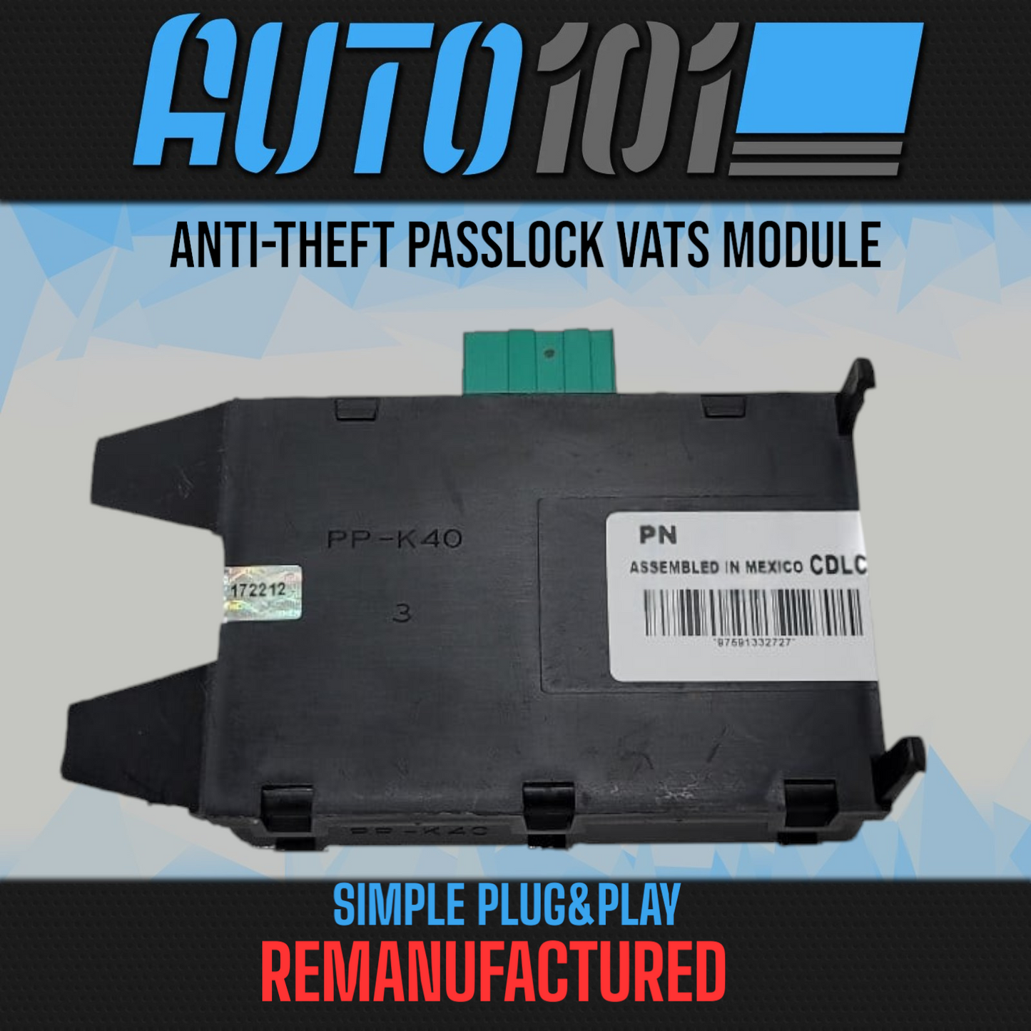 ✅Rebuilt   CHEVY / GMC Truck 2500/3500 Passlock VATS Module 19352770 CDLC GM