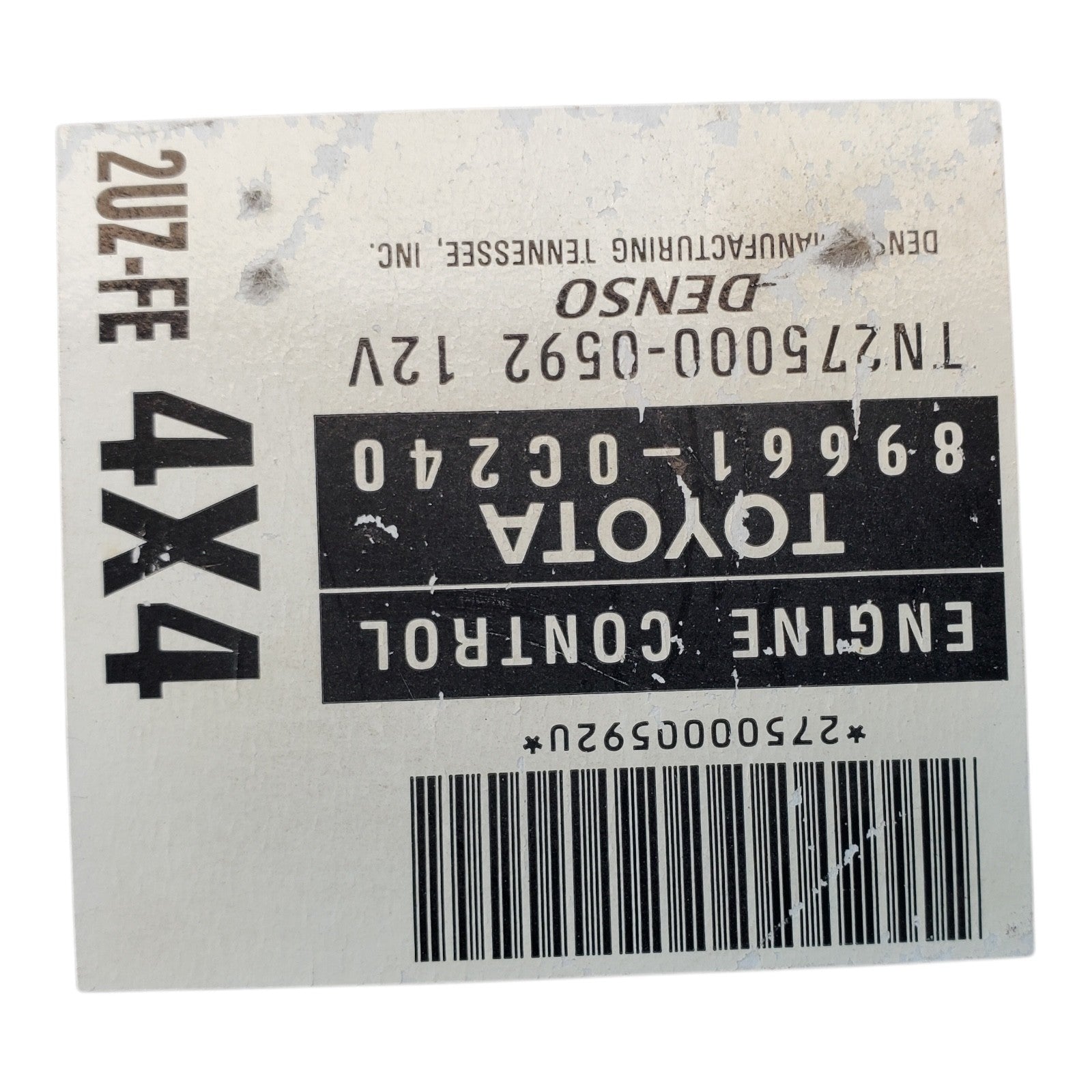 01-02 TOYOTA TUNDRA 4.7 ENGINE ELECTRONIC CONTROL MODULE ECM ECU ID 89661-0C240