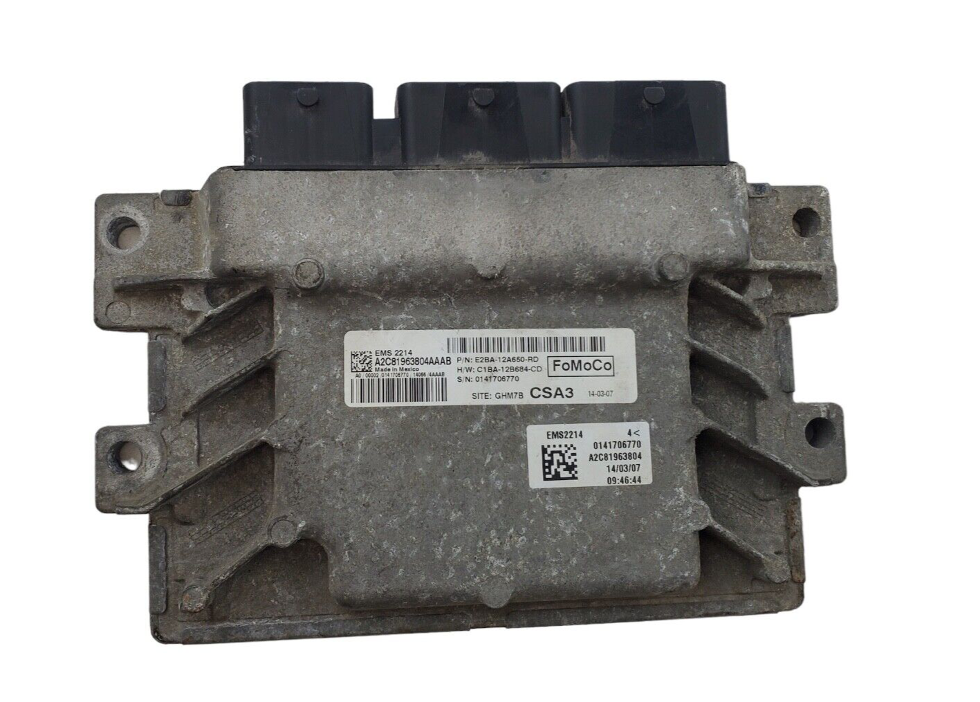 2014 Ford Fiesta Computer Brain Engine Control ECU ECM EBX Module E2BA12A650RD