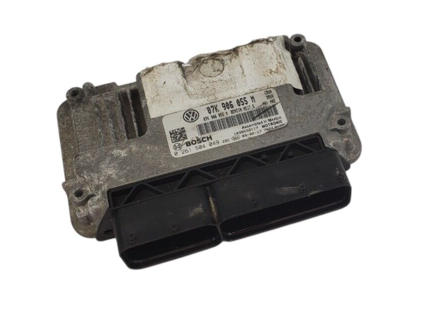 09 VW JETTA RABBIT 2.5L ECM ENGINE COMPUTER CONTROL MODULE 07K 906 055 M