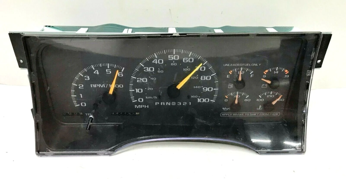 Speedometer Instrument Cluster 95-00 GM Chevy Pickup/Tahoe/Yukon 16221455 337K