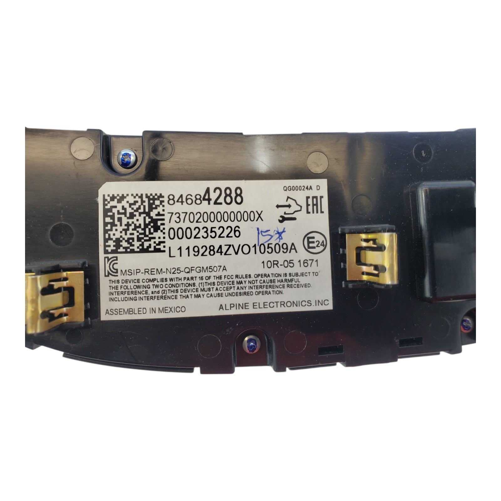 Genuine GM 2018-2024 Chevrolet Malibu Heater AC User Interface Control 84684288