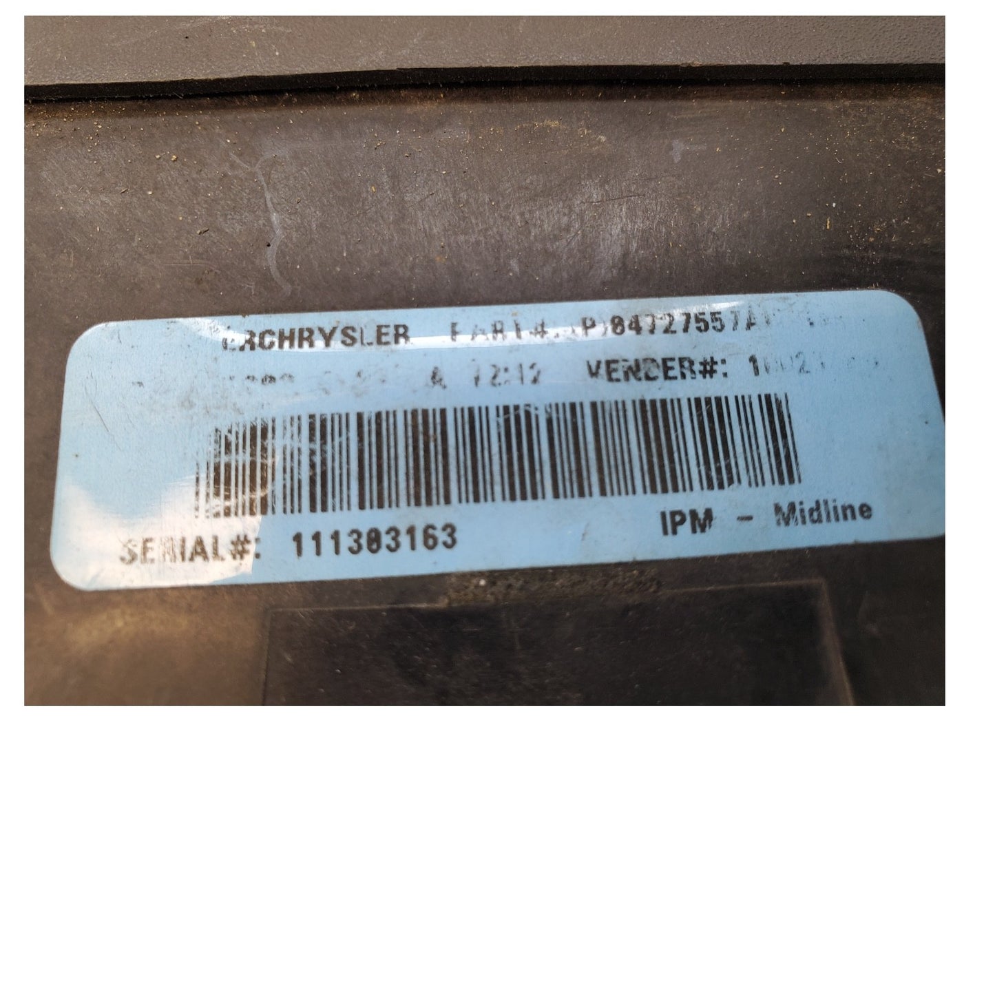 CHRYSLER DODGE INTERGRATED POWER CONTROL MODULE FUSE BOX