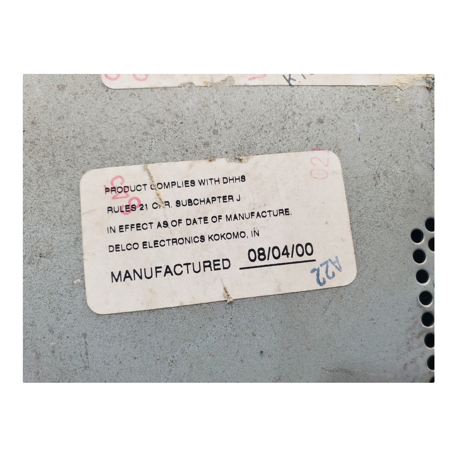 01 GMC SONOMA AM FM CD RADIO (OPT UN0) ID- 15766822