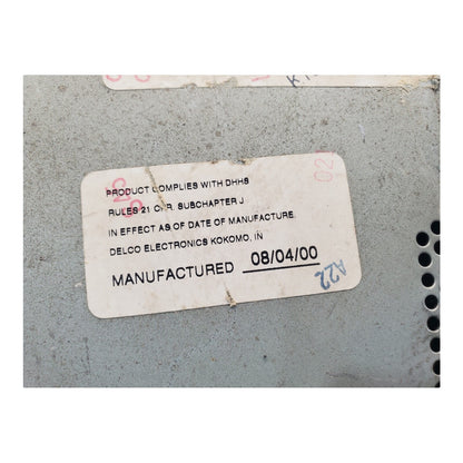 01 GMC SONOMA AM FM CD RADIO (OPT UN0) ID- 15766822