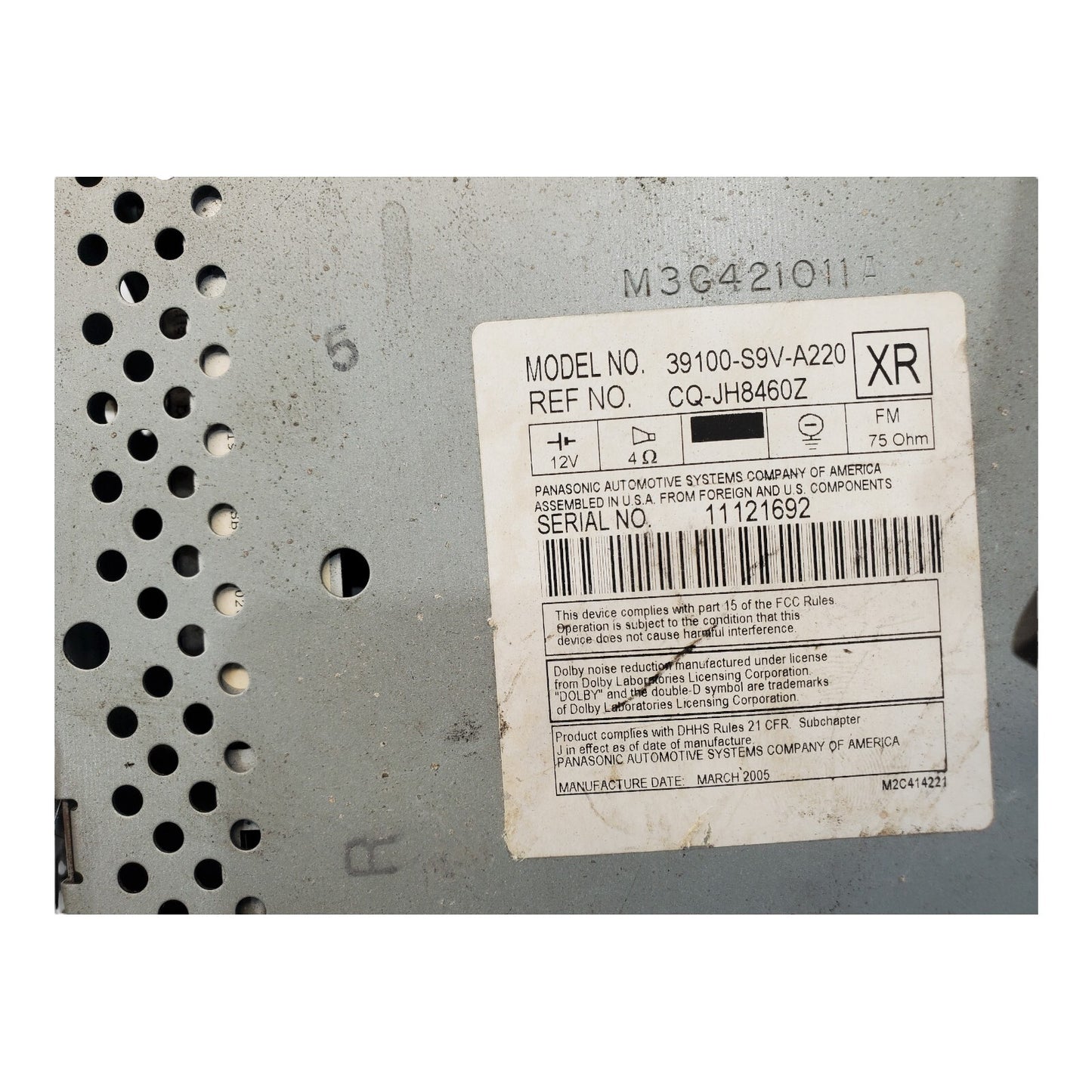 ✅Audio Equipment Radio Am-fm-cd-cassette Fits 03-05 PILOT 433930 39100-S9V-A22