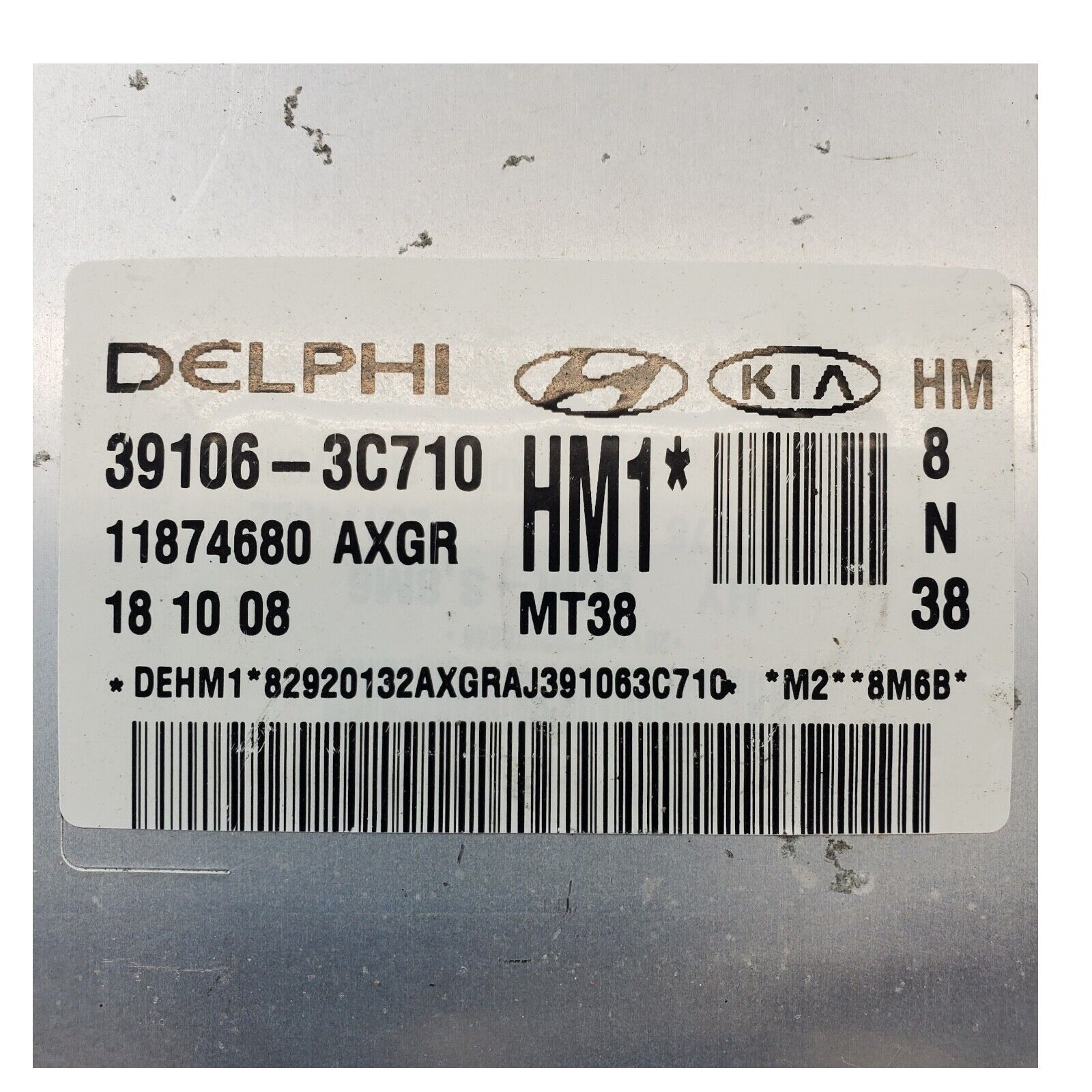 09 10 Kia Borrego Computer Brain Engine Control ECU ECM EBX Module 391063C710