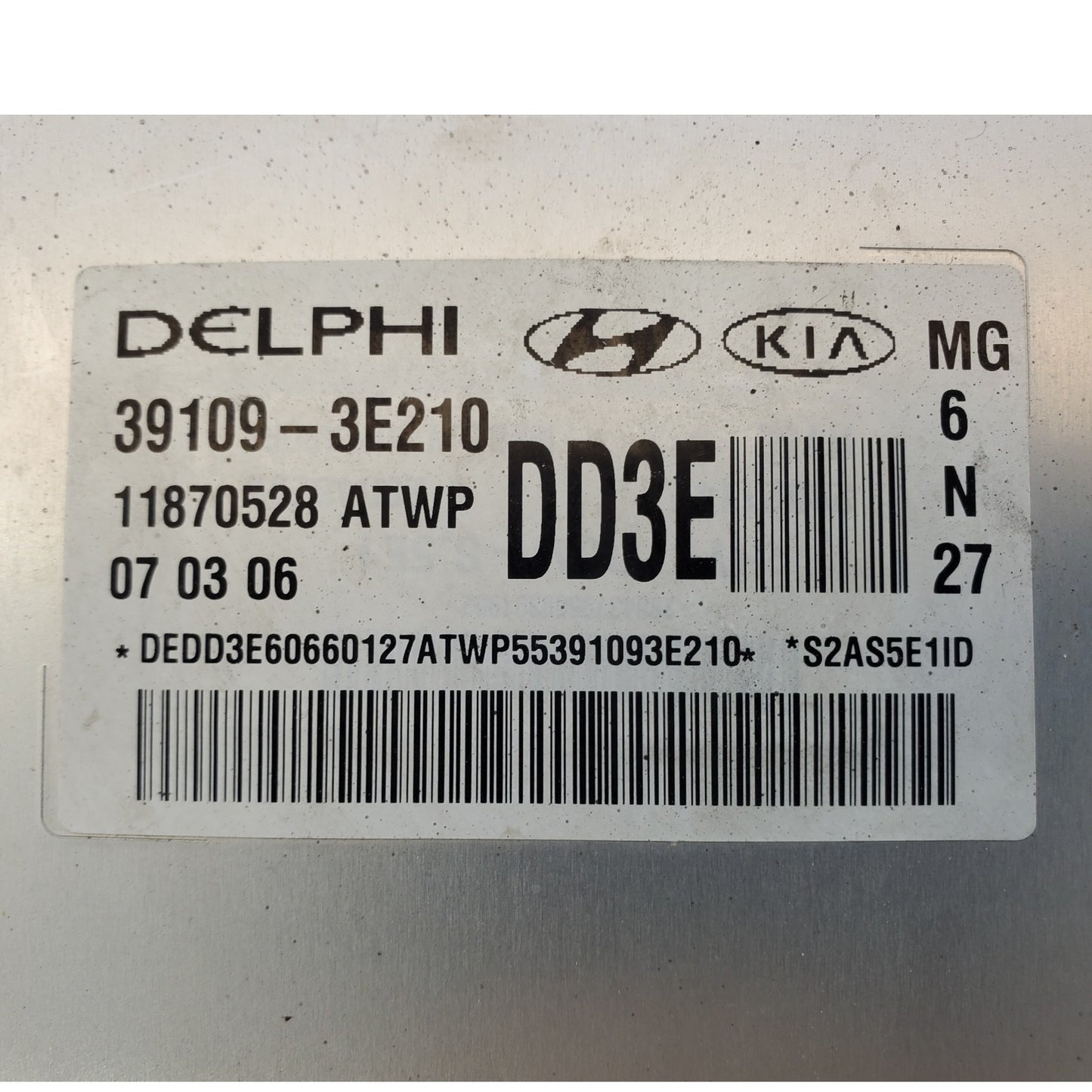 06 07 08 KIA OPTIMA ENGINE ECM CONTROL MODULE 39109-3E210 391093E210