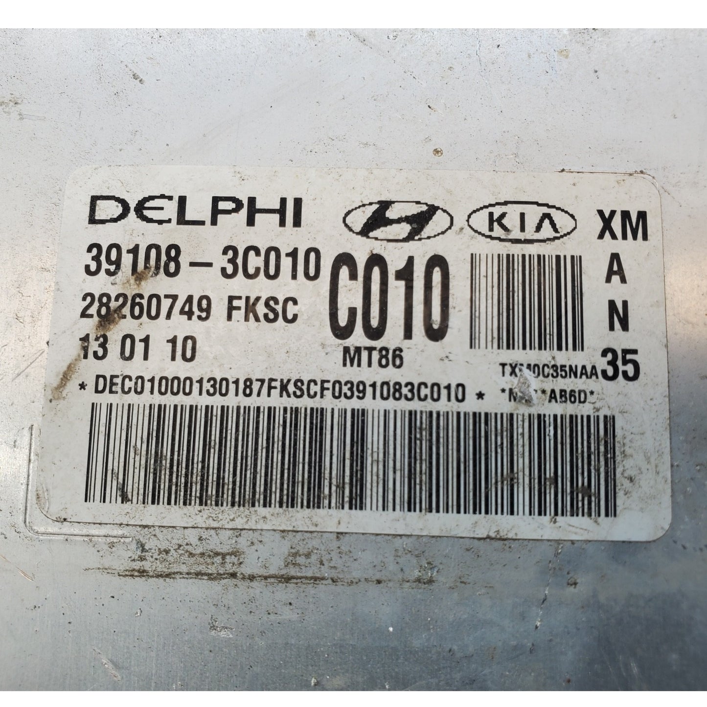 39108-3C010 ecm ecu computer 2011-2013 Kia Sorento ENGINE CONTROL MODULE