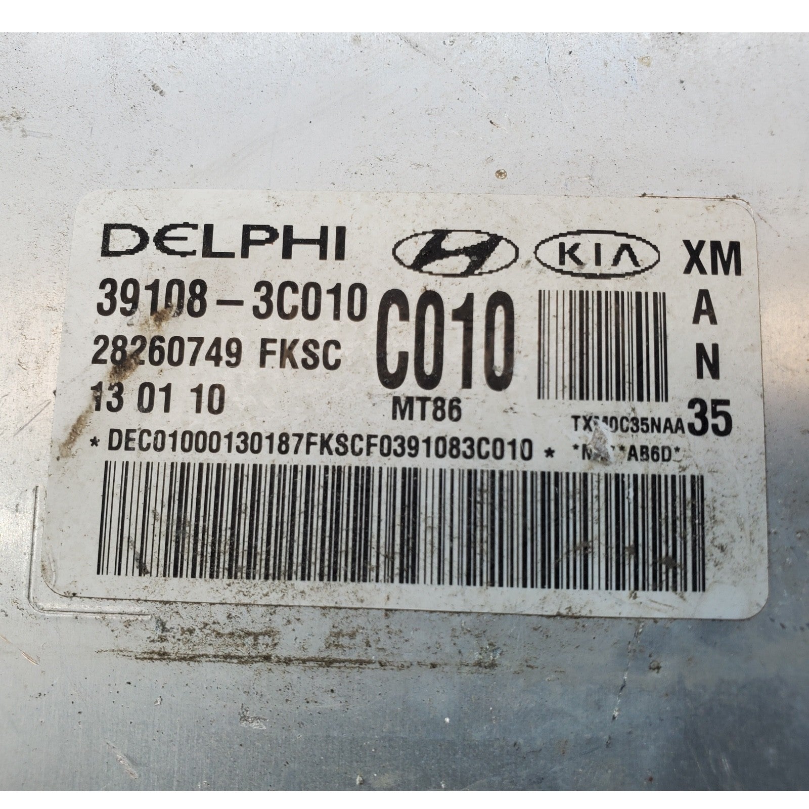 39108-3C010 ecm ecu computer 2011-2013 Kia Sorento ENGINE CONTROL MODULE