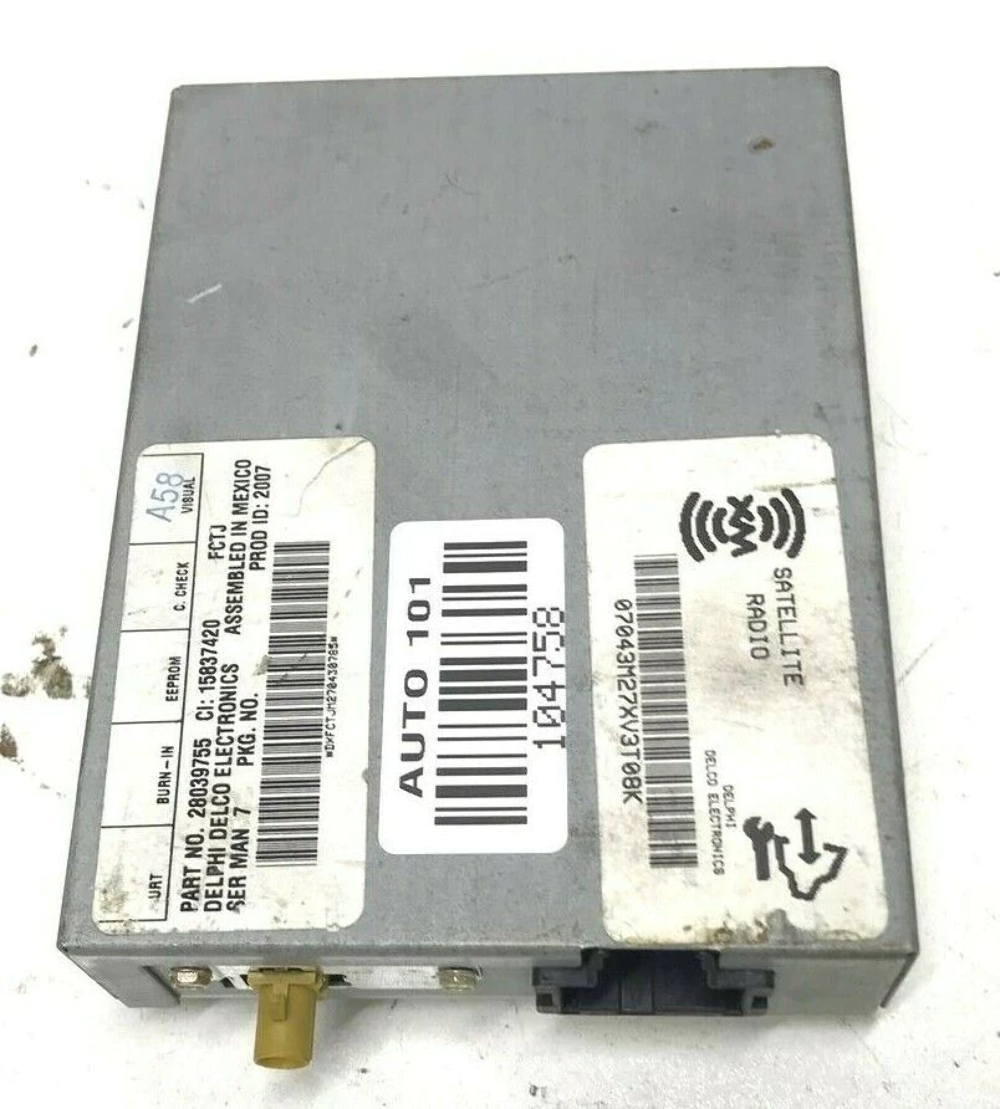 HUMMER H2 SATELLITE XM RADIO CONTROL RECEIVER MODULE OEM 2006 - 2007 28039755