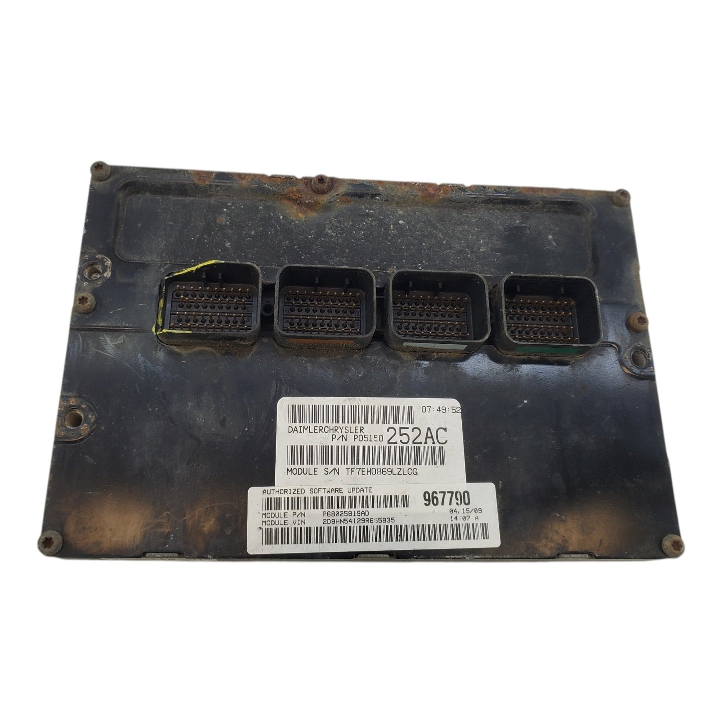 2008-09 Dodge Caravan 3.8L ECM Engine Control Module ECU PCM P68025819AD OEM