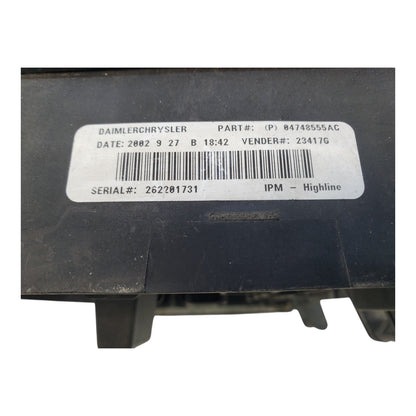 01-05 DODGE CARAVAN TOWN & COUNTRY FUSE BOX MODULE 04748555AC