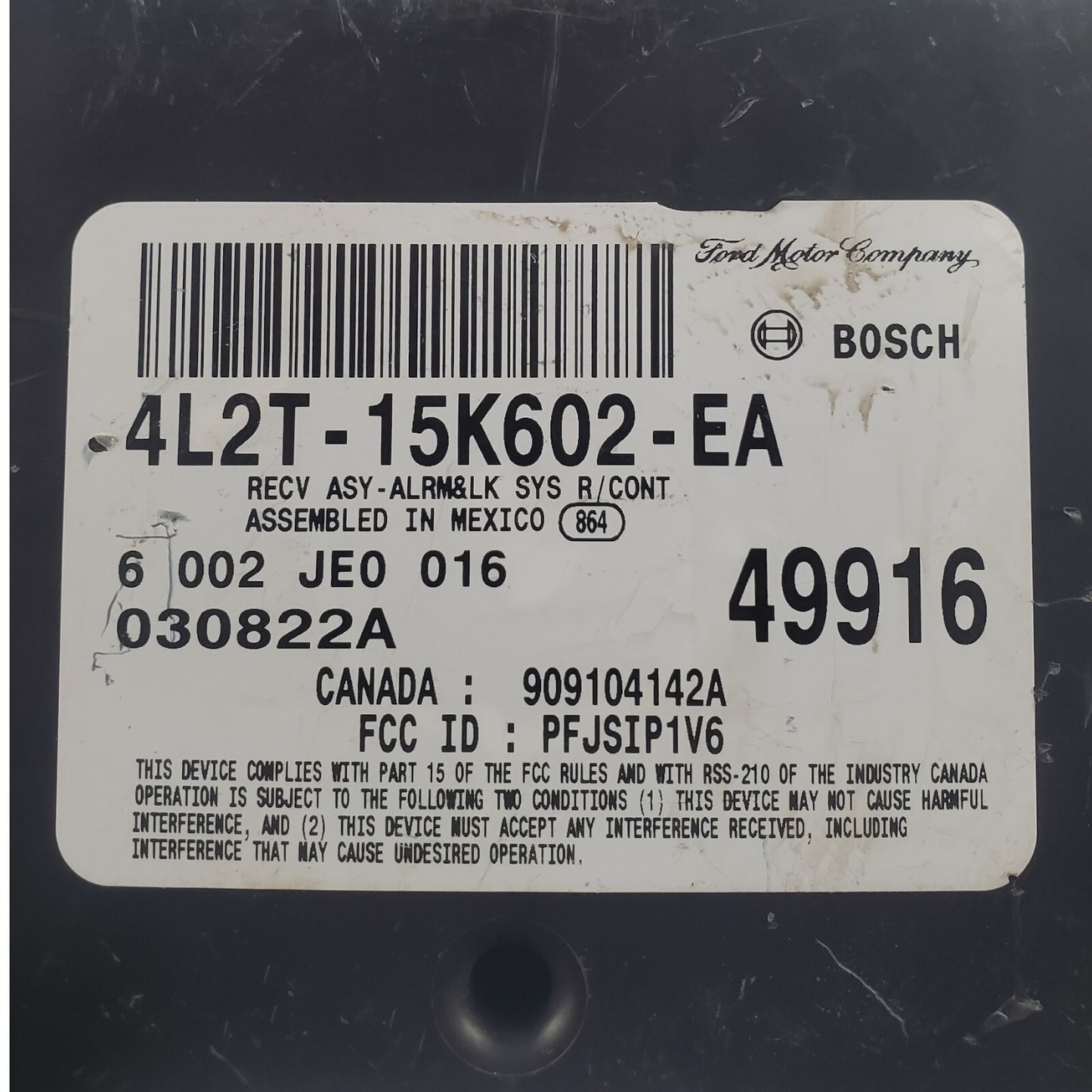 ✅ 04 FORD EXPLORER Keyless Entry Theft Module 4L2T-15K602-EA