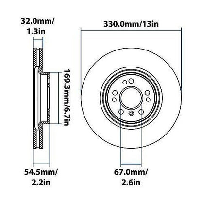 2006-2013 Mercedes-Benz Front Disc Brake Rotor