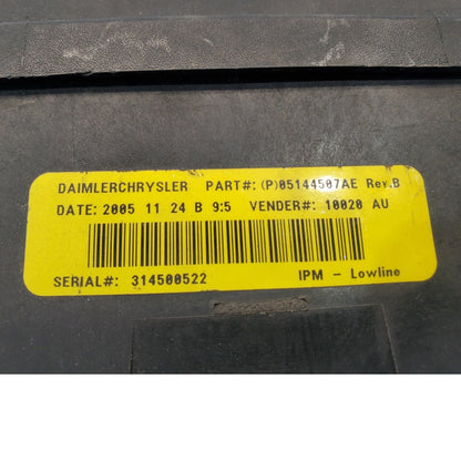 OEM 2001-2007 Dodge Caravan  AT Fuse Box Relay Unit 05144507AE & 05144579AC