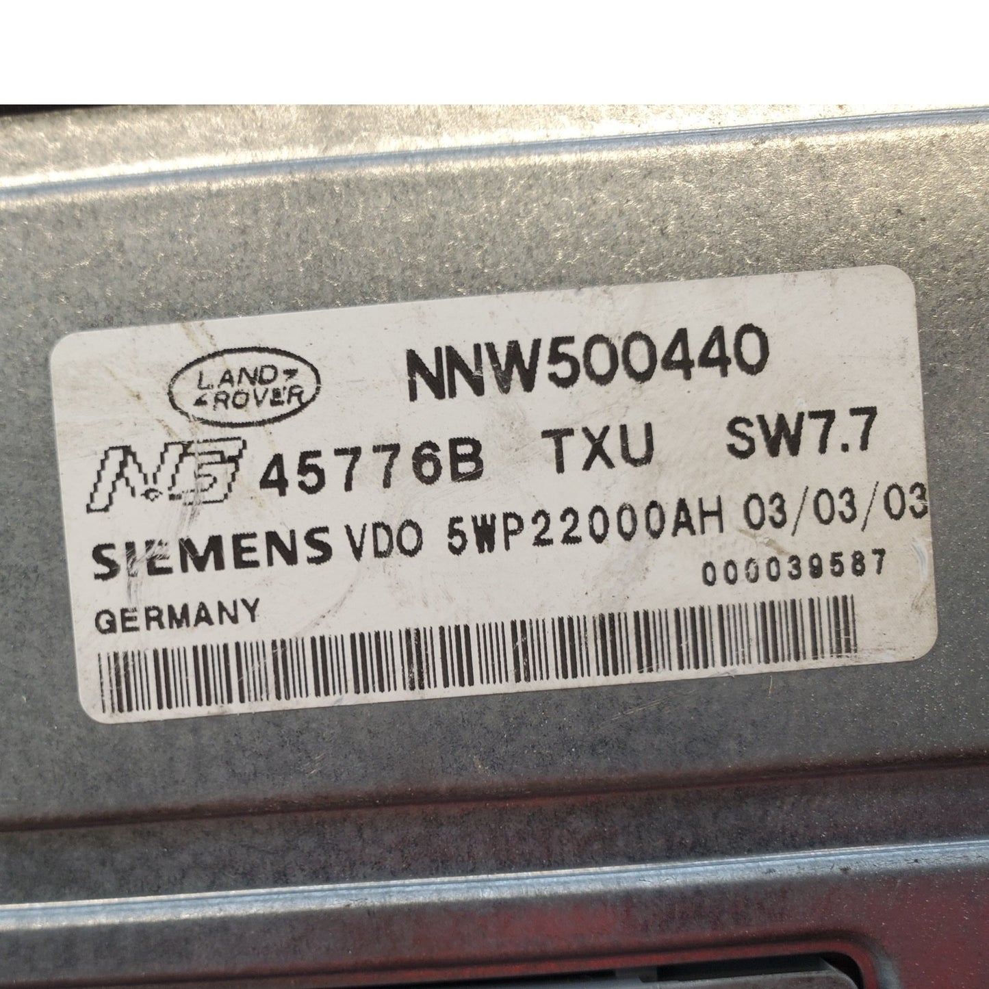 TRANSFER CASE CONTROL MODULE LAND ROVER RANGE ROVER 2003 2004 NNW500440 OEM