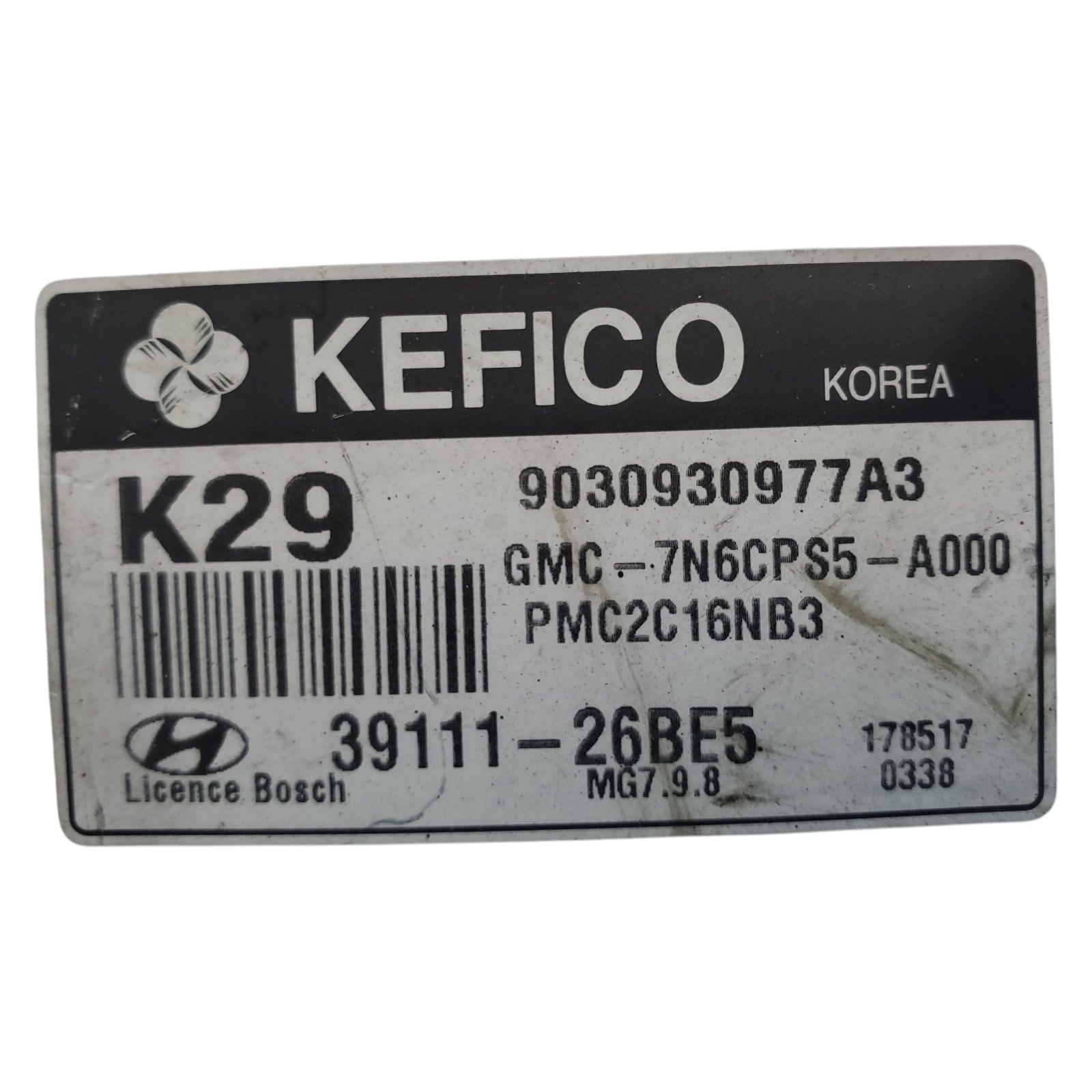 2006-2008 Hyundai Accent ECU ECM PCM Engine Control Module 39111-26BE5
