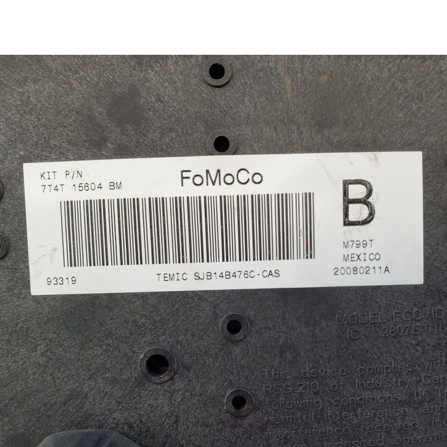 🐼 08 Ford Edge BCM Fuse Box P/N 7T4T15604BM