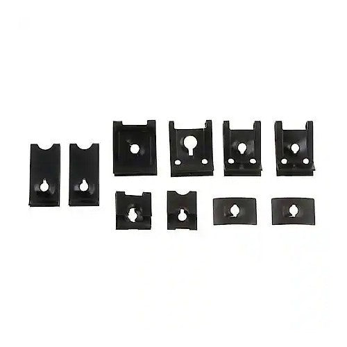 Clip Nut Assortment, Universal U Nuts, J Nuts and Flat Nuts